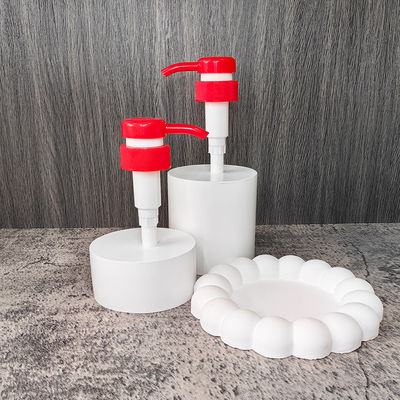 Bomba de creme cosmético 4cc Loção de dosagem Bomba de parafuso para garrafa redonda 33/410